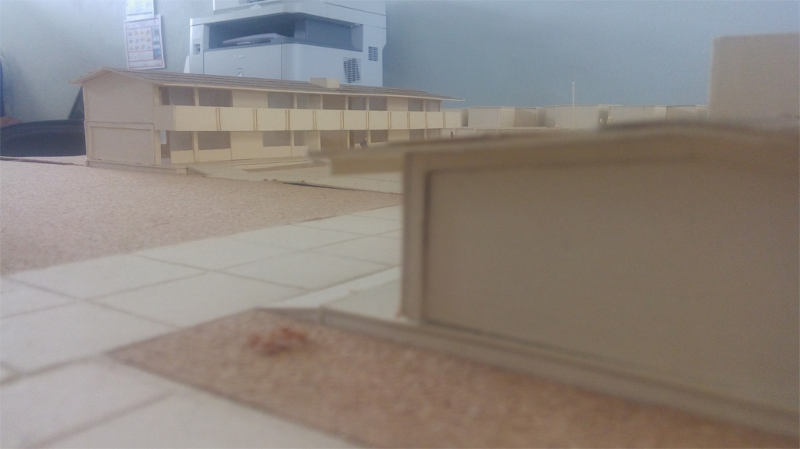 Maqueta arquitectónica elaborada por alumnos de la institución